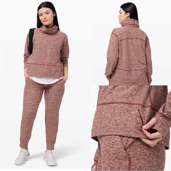 Lululemon Ready to Rulu Fleece Pullover Heathered Savannah Sz 4 - Picture 2 of 10